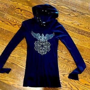 Sledge long sleeve thermal hoodie size small